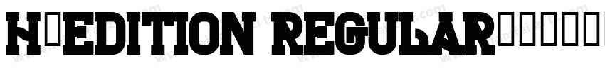 H_Edition Regular字体转换